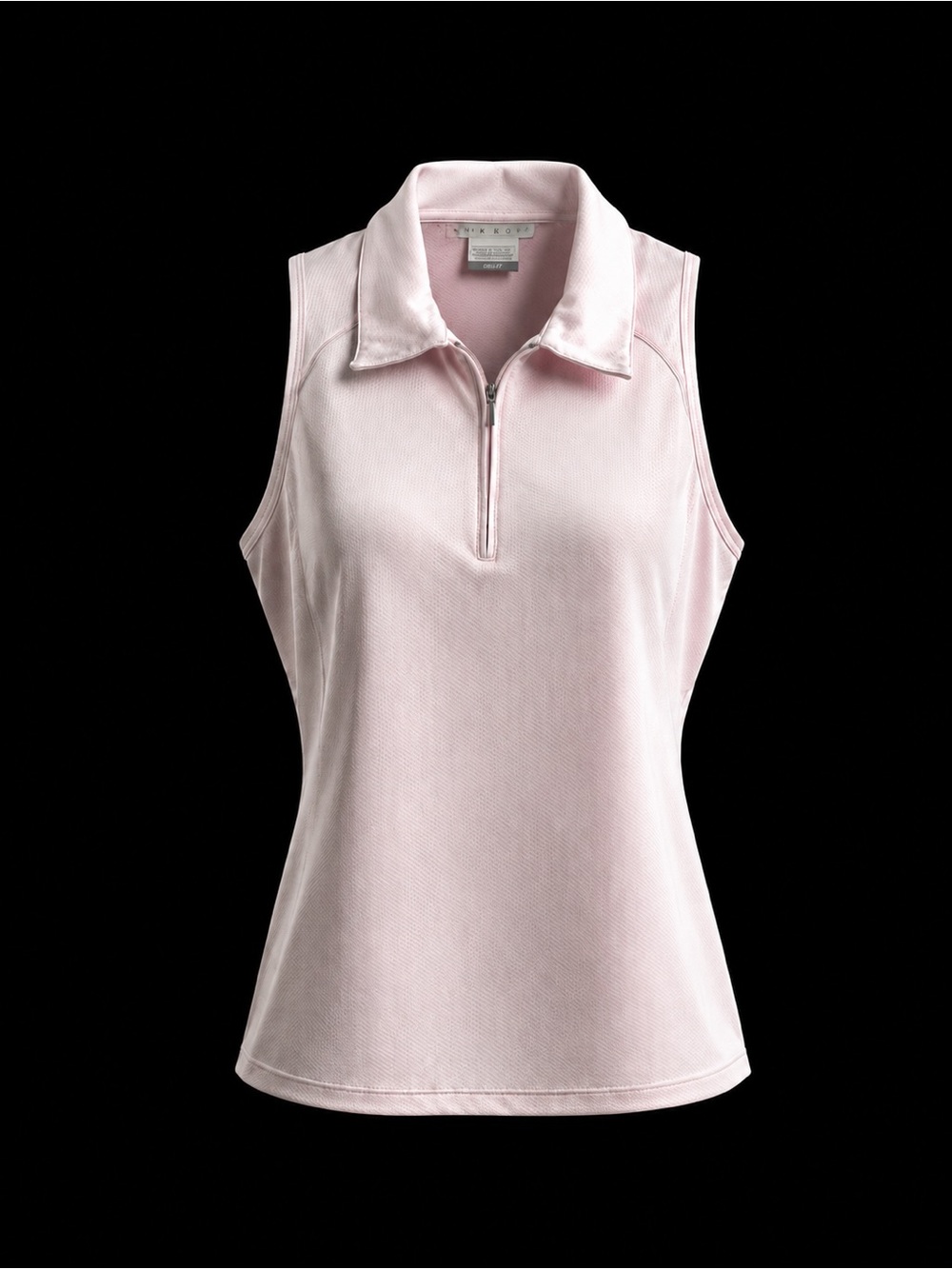 Nike Pale Pink Sleeveless Zip Polo Tank